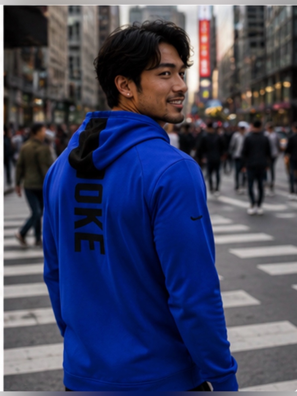 Nike Duke Blue Performance Hoodie - Picture 2 of 4